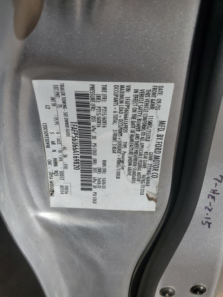 Lot #3028660280 2006 FORD TAURUS SEL