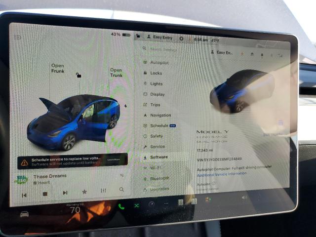 2021 TESLA MODEL Y - 5YJYGDEE8MF284849