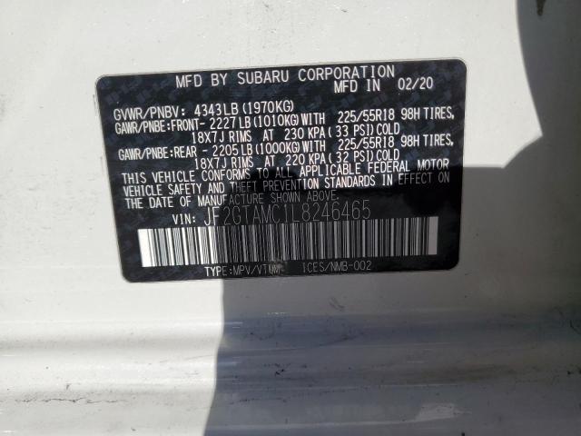 2020 SUBARU CROSSTREK - JF2GTAMC1L8246465