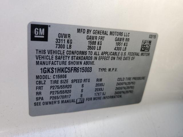 2015 GMC YUKON XL C - 1GKS1HKC5FR615003