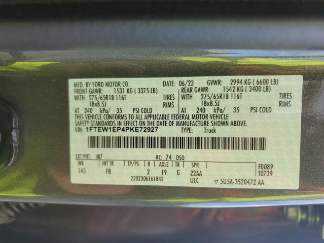 2023 FORD F150 SUPER - 1FTEW1EP4PKE72927