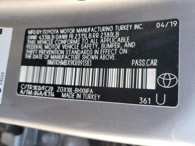 2019 TOYOTA C-HR XLE - NMTKHMBX9KR091383