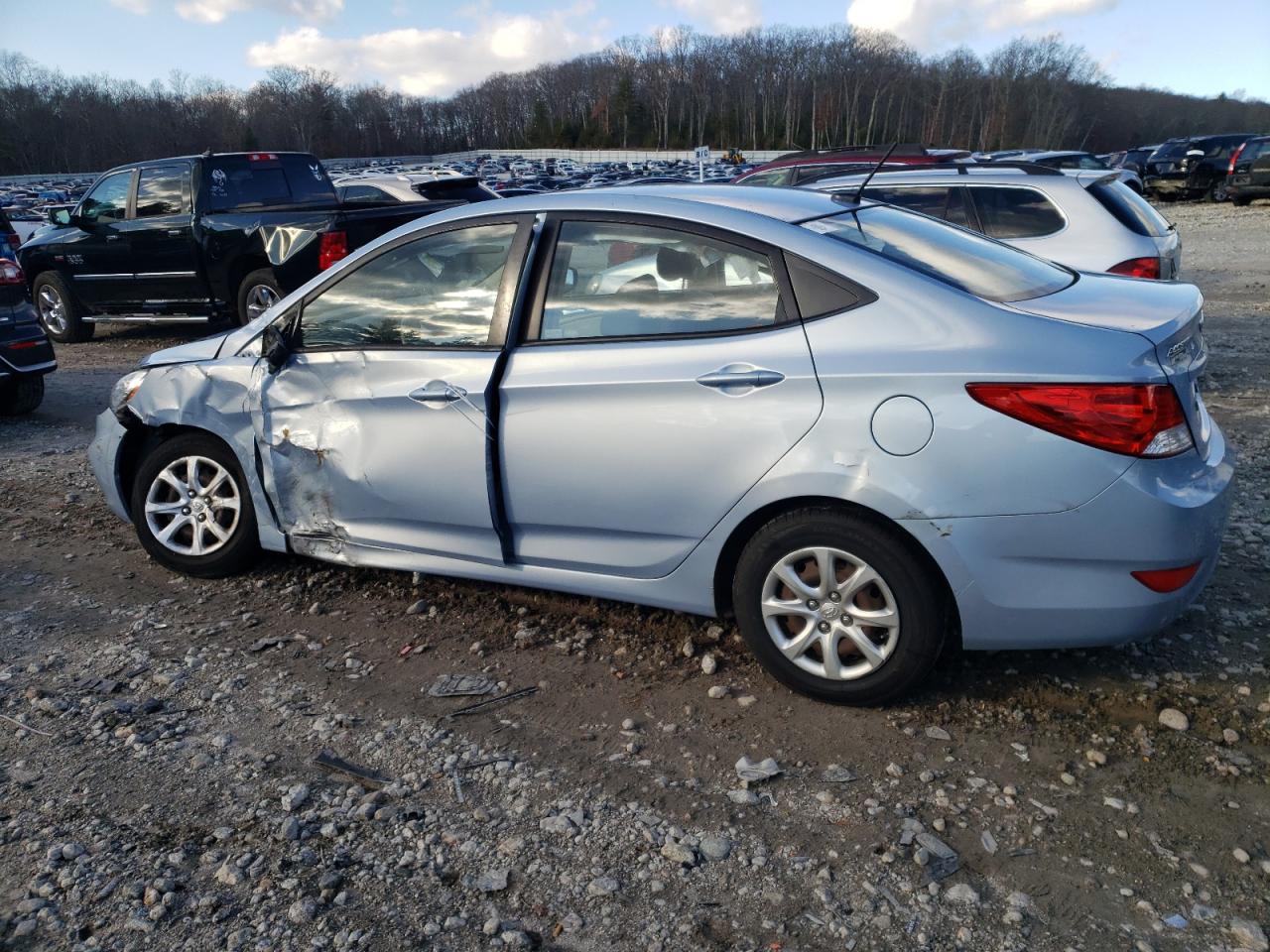 Lot #3033120997 2014 HYUNDAI ACCENT GLS