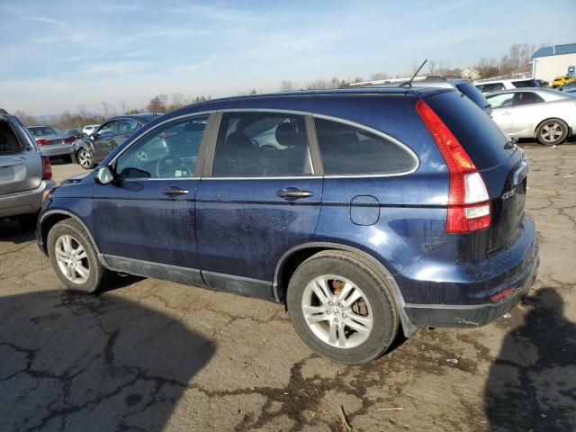 HONDA CR-V EX 2010 blue  gas 5J6RE4H56AL079930 photo #3