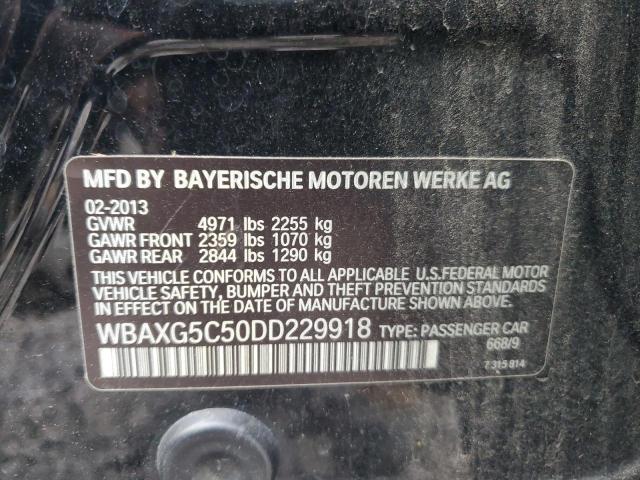 VIN WBAXG5C50DD229918 2013 BMW 5 SERIES no.12