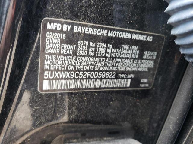 2015 BMW X3 XDRIVE2 - 5UXWX9C52F0D59622