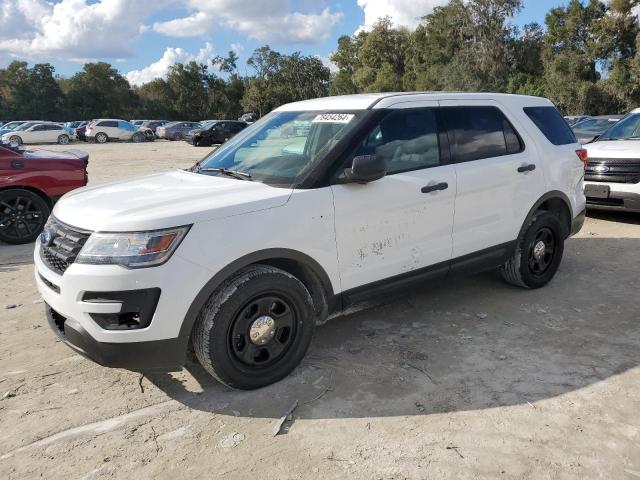 FORD EXPLORER P 2019 white  gas 1FM5K8AR1KGB14283 photo #1