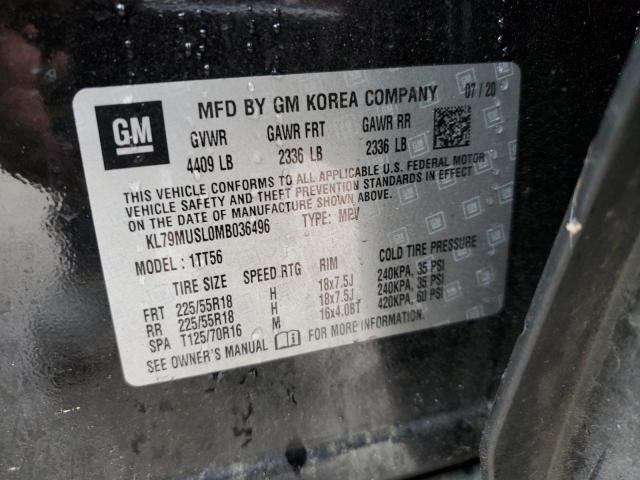 2021 CHEVROLET TRAILBLAZE - KL79MUSL0MB036496