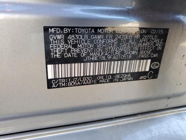 2015 LEXUS GS 350 - JTHBE1BL9FA010518