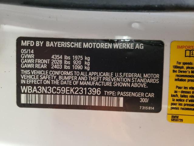 VIN WBA3N3C59EK231396 2014 BMW 4 SERIES no.12