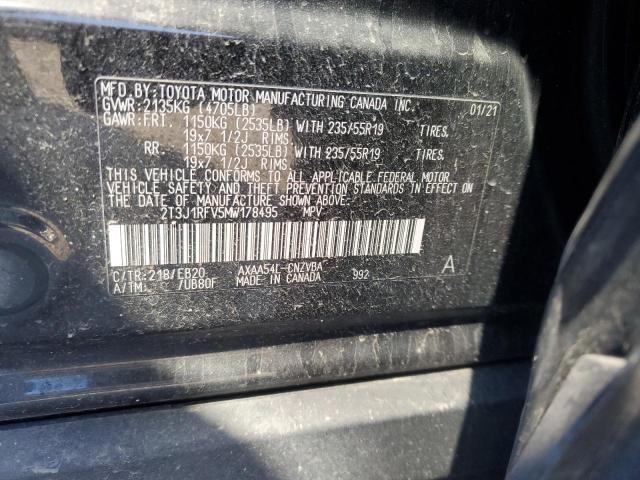 2021 TOYOTA RAV4 ADVEN - 2T3J1RFV5MW178495