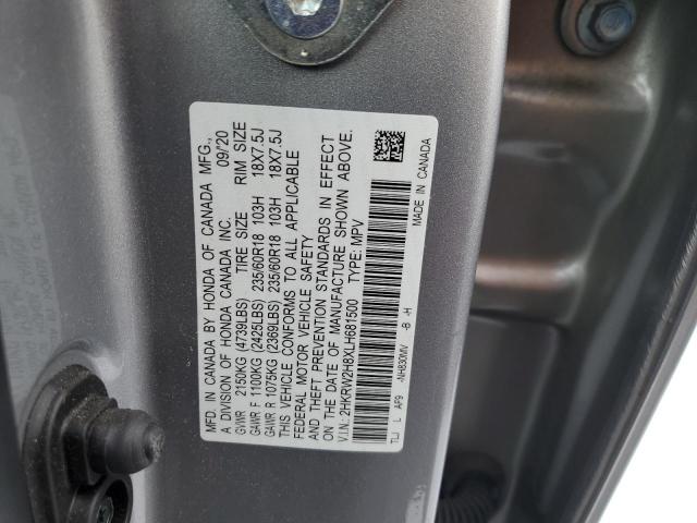 VIN 2HKRW2H8XLH681500 2020 HONDA CRV no.13