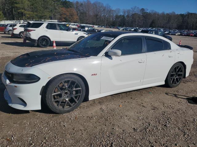 DODGE CHARGER R/ 2018 white  gas 2C3CDXGJ9JH297506 photo #1