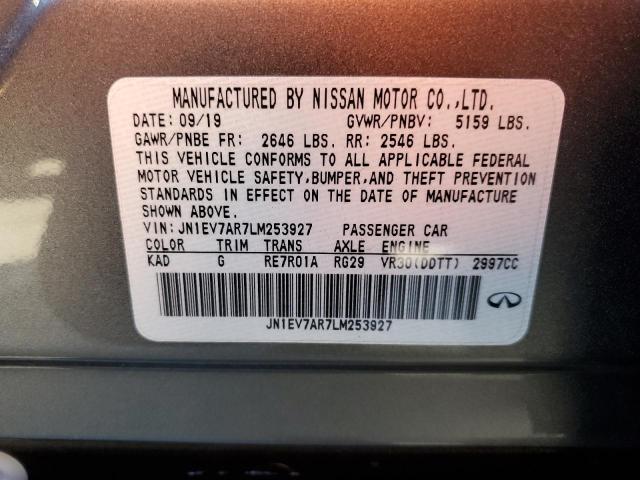2020 INFINITI Q50 PURE - JN1EV7AR7LM253927