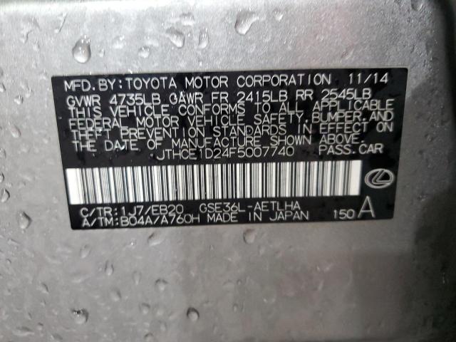 2015 LEXUS IS 350 - JTHCE1D24F5007740