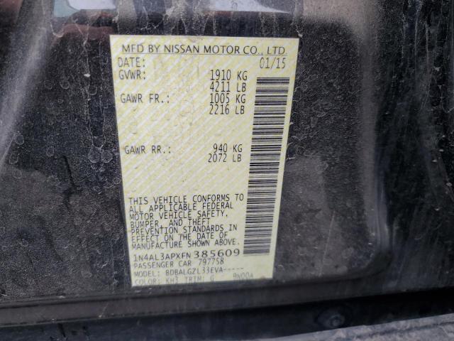 2015 NISSAN ALTIMA 2.5 - 1N4AL3APXFN385609