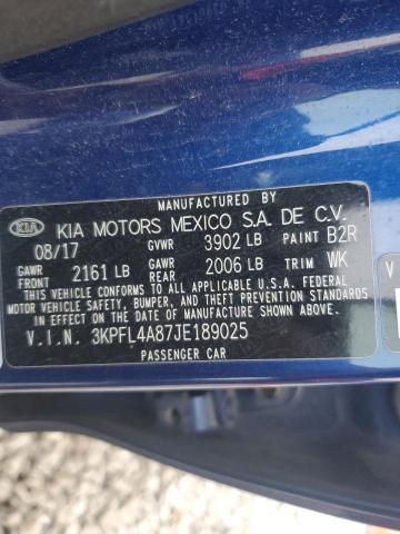 VIN 3KPFL4A87JE189025 2018 KIA FORTE no.13