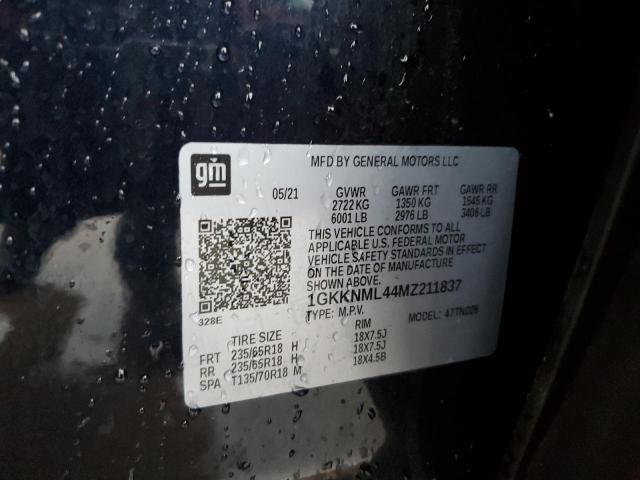 2021 GMC ACADIA SLT - 1GKKNML44MZ211837
