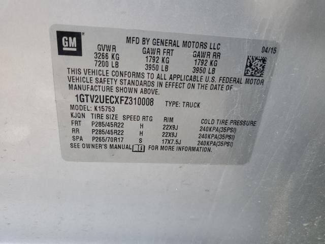 2015 GMC SIERRA K15 - 1GTV2UECXFZ310008
