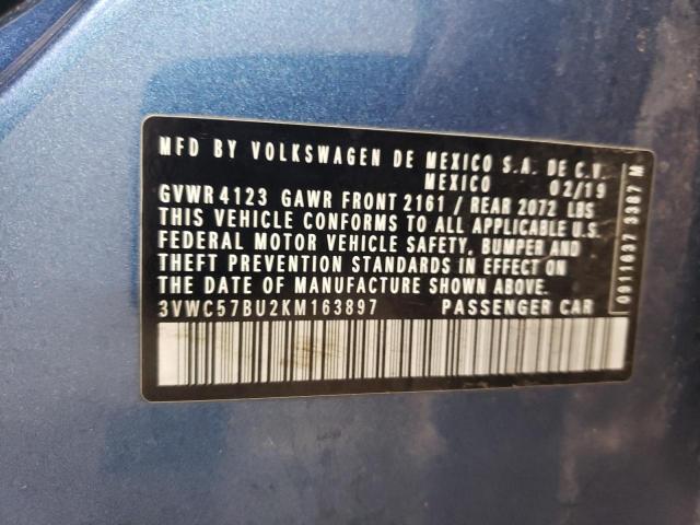 2019 VOLKSWAGEN JETTA S - 3VWC57BU2KM163897