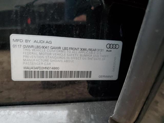 2017 AUDI A8 L QUATT - WAU43AFD2HN014860