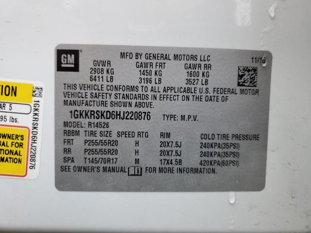 2017 GMC ACADIA LIM - 1GKKRSKD6HJ220876