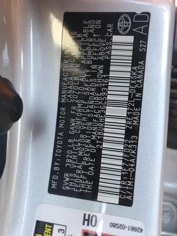 2016 TOYOTA COROLLA L - 2T1BURHE3GC593161