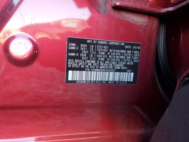 2019 SUBARU ASCENT PRE - 4S4WMAHD6K3454827