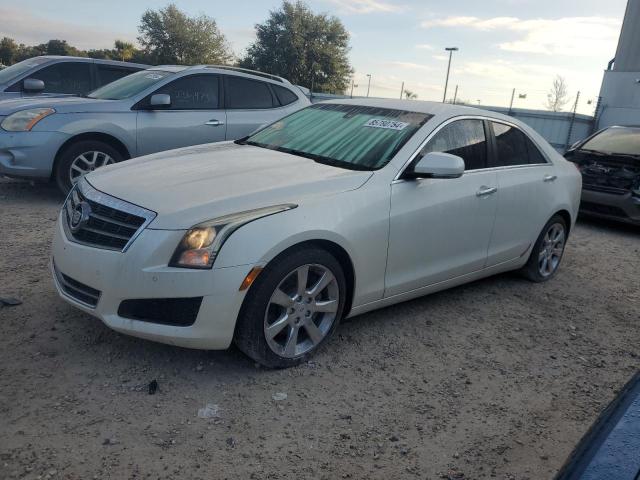 CADILLAC ATS LUXURY 2013 white sedan 4d gas 1G6AB5RX7D0177987 photo #1