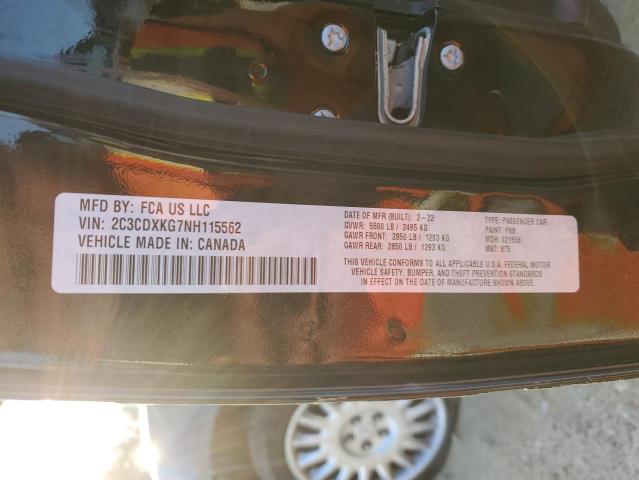 2022 DODGE CHARGER PO - 2C3CDXKG7NH115562