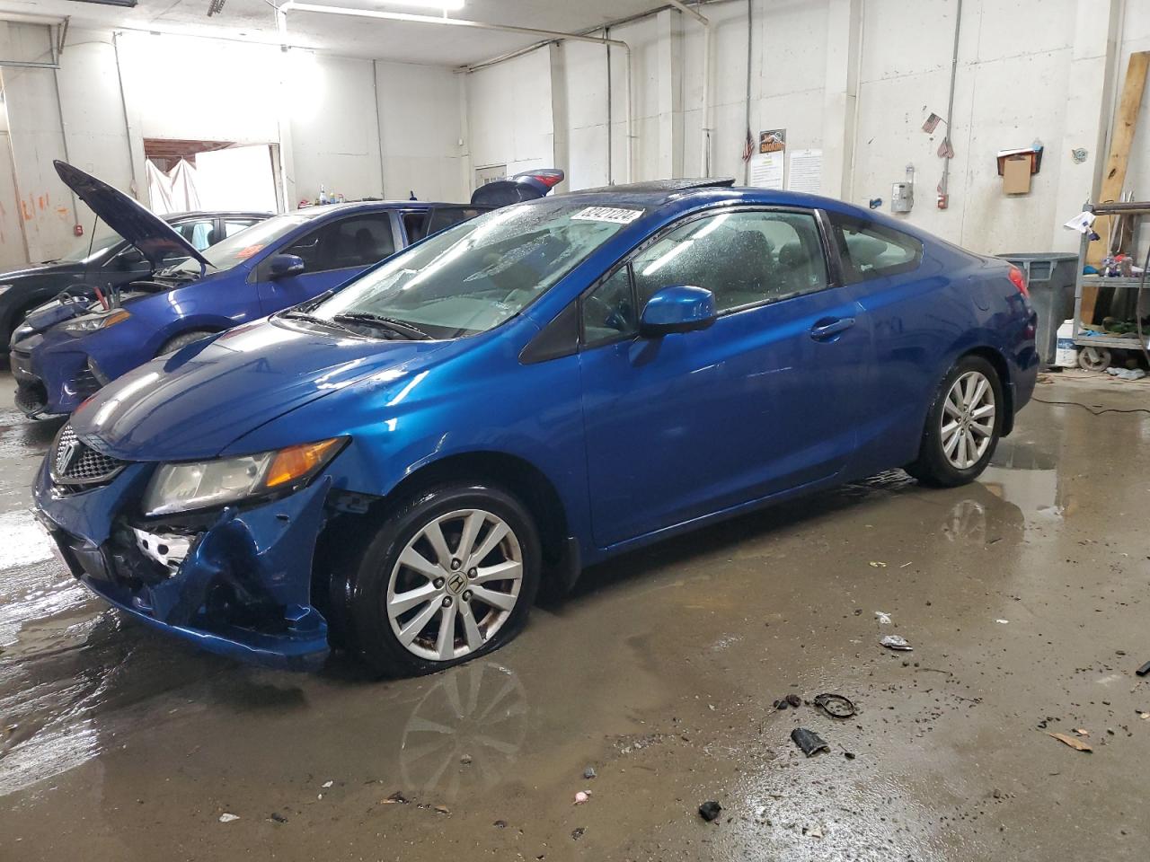 Lot #3033319830 2012 HONDA CIVIC EXL