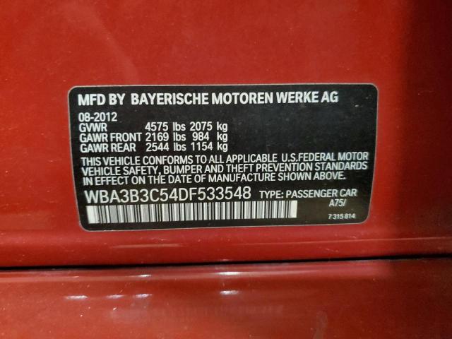 VIN WBA3B3C54DF533548 2013 BMW 3 SERIES no.12