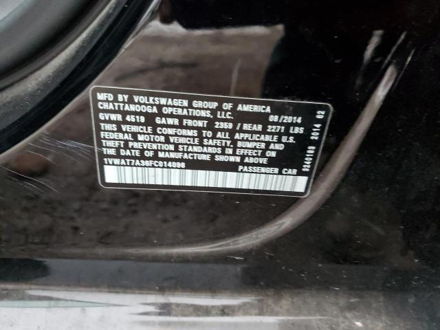 2015 VOLKSWAGEN PASSAT S - 1VWAT7A36FC014096