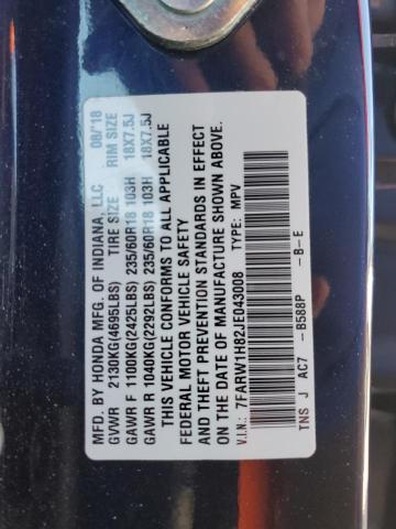 2018 HONDA CR-V EXL - 7FARW1H82JE043008