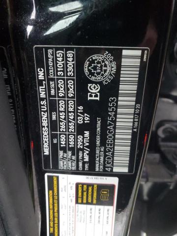 2016 MERCEDES-BENZ GLE 350D 4 - 4JGDA2EB0GA754553