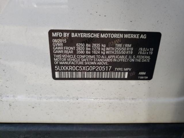 2016 BMW X5 XDRIVE3 - 5UXKR0C5XG0P20517