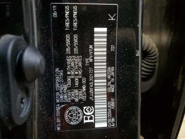 2020 LEXUS RX 350 L L JTJJZKFA3L2021727