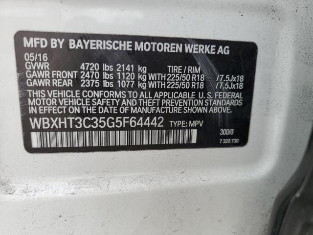 VIN WBXHT3C35G5F64442 2016 BMW X1 no.14