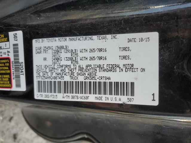 2016 TOYOTA TACOMA ACC - 5TFSZ5AN9GX007455