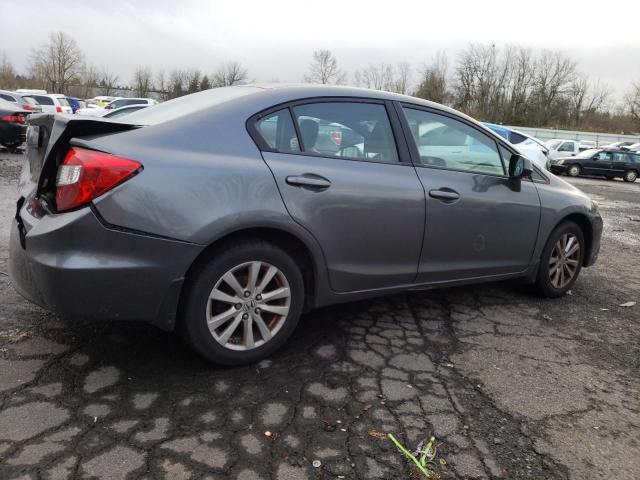 HONDA CIVIC EXL 2012 gray  gas 19XFB2F98CE317140 photo #4