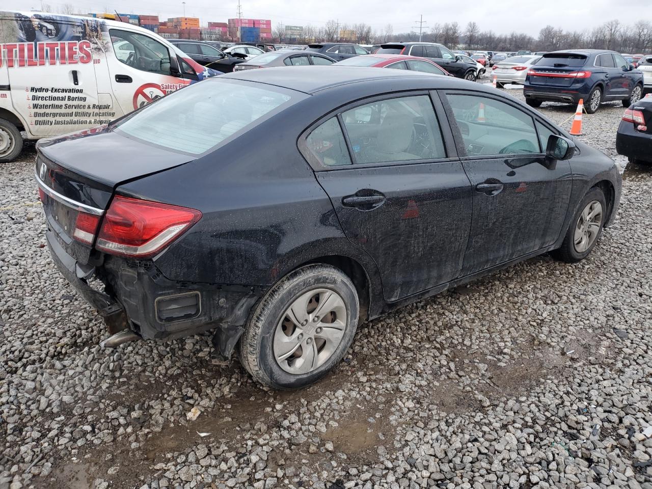 Lot #3029574151 2014 HONDA CIVIC LX