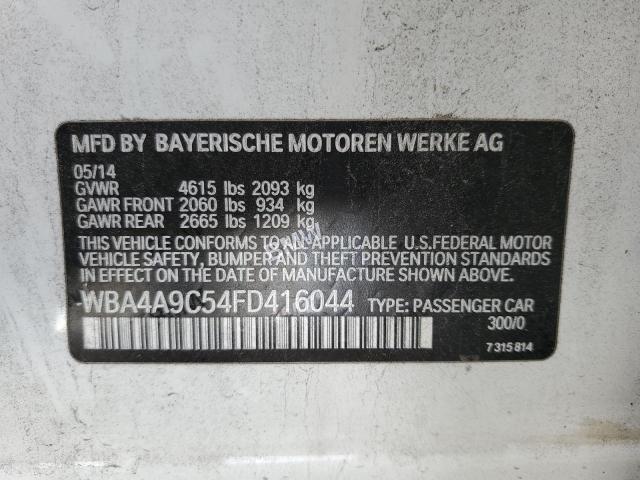 VIN WBA4A9C54FD416044 2015 BMW 4 SERIES no.12