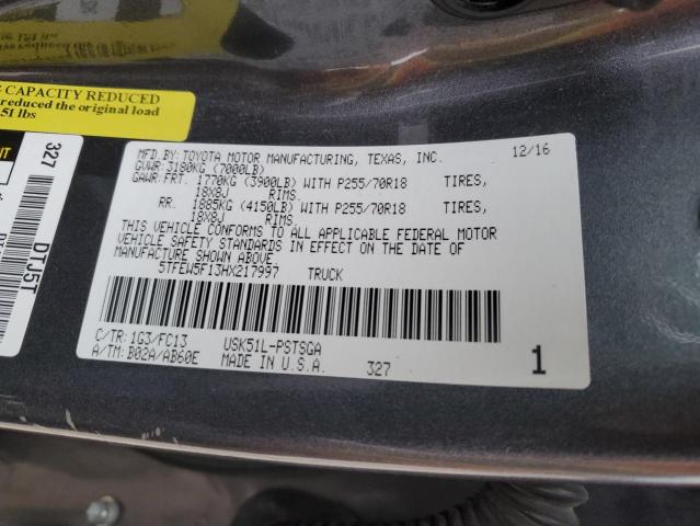 2017 TOYOTA TUNDRA CRE - 5TFEW5F13HX217997