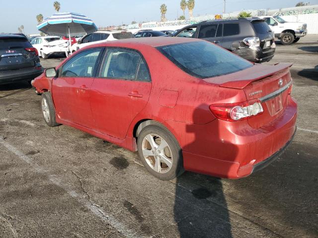 TOYOTA COROLLA BA 2012 red  gas 5YFBU4EE7CP071778 photo #3