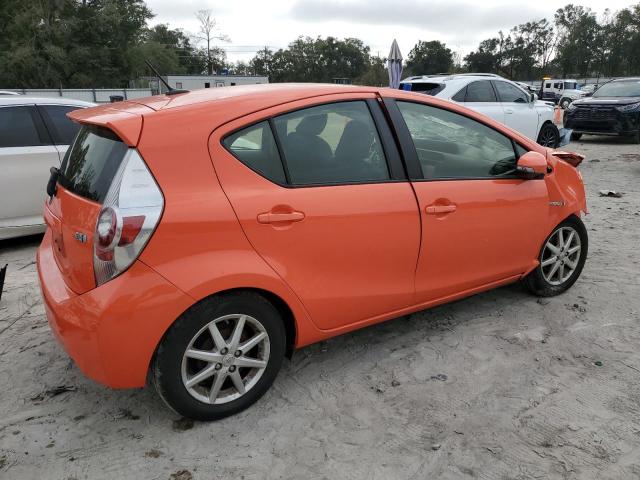 TOYOTA PRIUS C 2014 orange hatchbac hybrid engine JTDKDTB33E1081583 photo #4