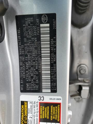 2020 TOYOTA AVALON XSE 4T1FZ1FB7LU040275