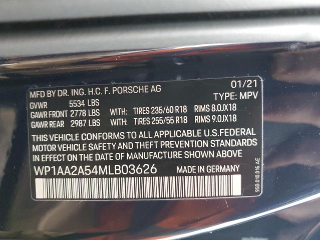 2021 PORSCHE MACAN - WP1AA2A54MLB03626