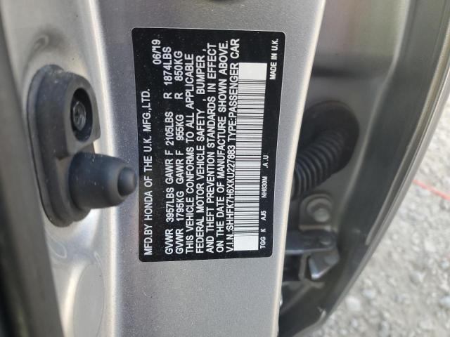 2019 HONDA CIVIC EX - SHHFK7H6XKU227883