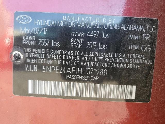 2017 HYUNDAI SONATA SE - 5NPE24AF1HH571988