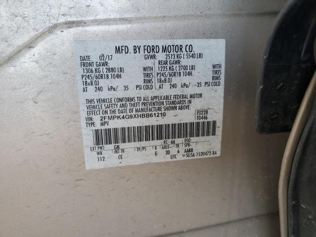 2017 FORD EDGE SE - 2FMPK4G9XHBB61210